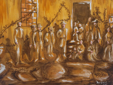 Картина под названием "Francisco Claudino…" - Don M. Vargas, Подлинное произведение искусства, Акрил Установлен на Деревянна…