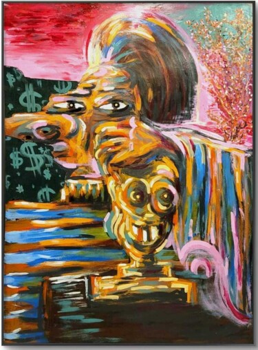 Pintura titulada "Galerista, o fareja…" por Don M. Vargas, Obra de arte original, Acrílico