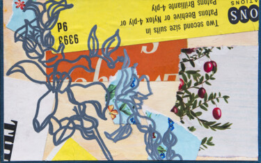 拼贴 标题为“Summer Born” 由Donald Mcleman, 原创艺术品, 拼贴 安装在其他刚性面板上