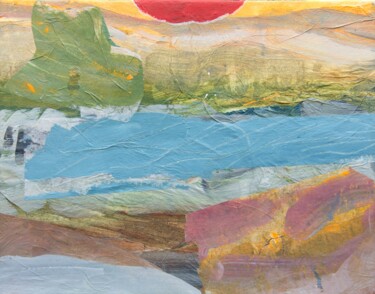 Colagens intitulada "Munlochy Bay" por Donald Mcleman, Obras de arte originais, Colagens Montado em Outro painel rígido