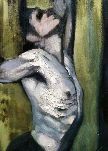 Painting titled ""Étude"" by Donald Xhelo, Original Artwork, Oil