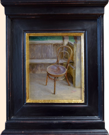 绘画 标题为“Study of the Chair” 由Donatas Inis, 原创艺术品, 油