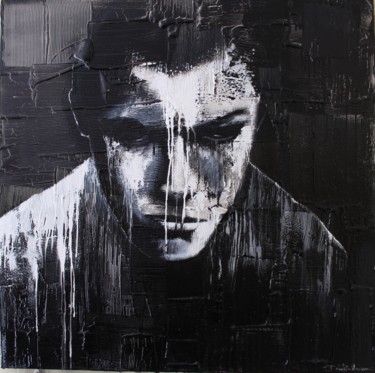 Erkekler Tablo, emaye, figüratif, sanat eseri Donatella Marraoni tarafından