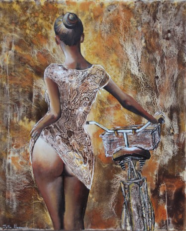 Pittura intitolato "Same woman...same b…" da Donatella Marraoni, Opera d'arte originale, Olio