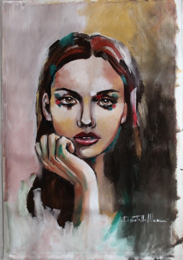 Painting titled "Tell me your name" by Donatella Marraoni, Original Artwork, Oil