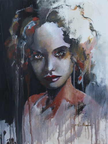 Картина под названием "I don't mind" - Donatella Marraoni, Подлинное произведение искусства, Масло