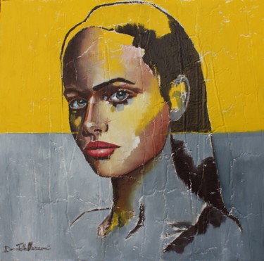 Pintura intitulada "Portrait XI" por Donatella Marraoni, Obras de arte originais, Óleo