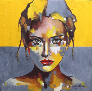 Painting titled "Portrait XVI" by Donatella Marraoni, Original Artwork, Oil