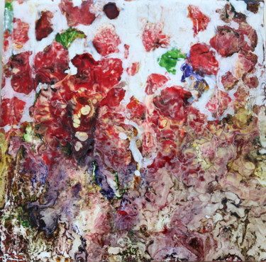 Malerei mit dem Titel "Poppies and friends…" von Donatella Marraoni, Original-Kunstwerk, Öl