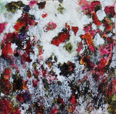 Schilderij getiteld "poppies and joy III" door Donatella Marraoni, Origineel Kunstwerk, Olie