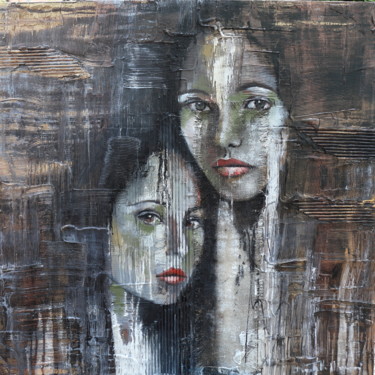 Malerei mit dem Titel "Complicity" von Donatella Marraoni, Original-Kunstwerk, Öl