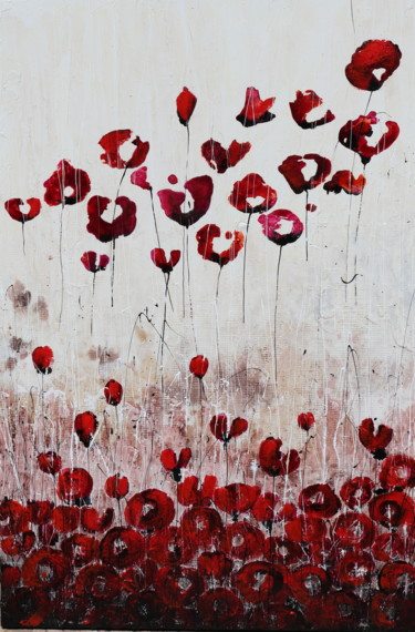 Pintura intitulada "Love is  in the air…" por Donatella Marraoni, Obras de arte originais, Óleo