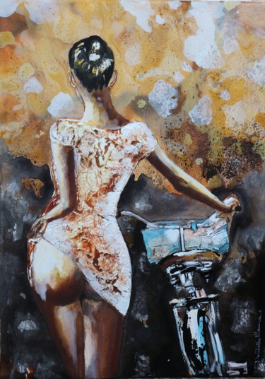 "another woman...ano…" başlıklı Tablo Donatella Marraoni tarafından, Orijinal sanat, Petrol