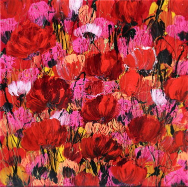 Pittura intitolato "aria di primavera" da Donatella Marraoni, Opera d'arte originale, Olio