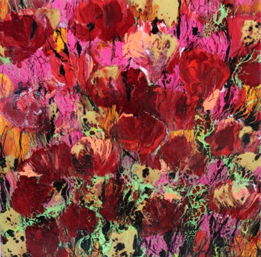 Pittura intitolato "aria di primavera II" da Donatella Marraoni, Opera d'arte originale, Smalto