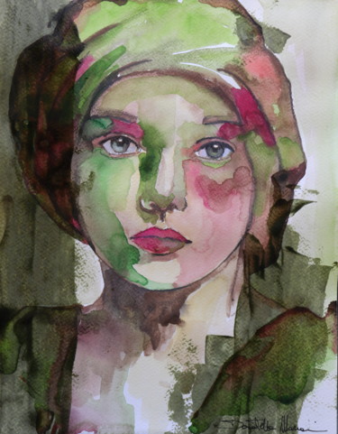 Painting titled "spring is coming" by Donatella Marraoni, Original Artwork, Watercolor
