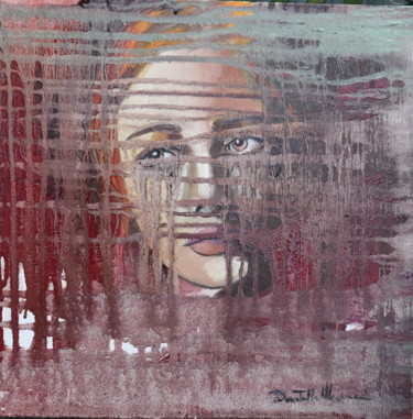 Painting titled "beyond appearance" by Donatella Marraoni, Original Artwork, Oil