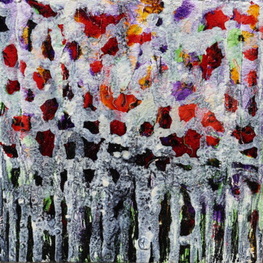 Painting titled "like fireworks..." by Donatella Marraoni, Original Artwork, Oil