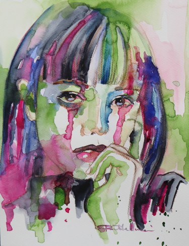 Painting titled "Un-break My Heart" by Donatella Marraoni, Original Artwork, Watercolor