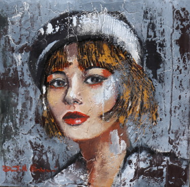 Peinture intitulée "suspicious" par Donatella Marraoni, Œuvre d'art originale, Huile