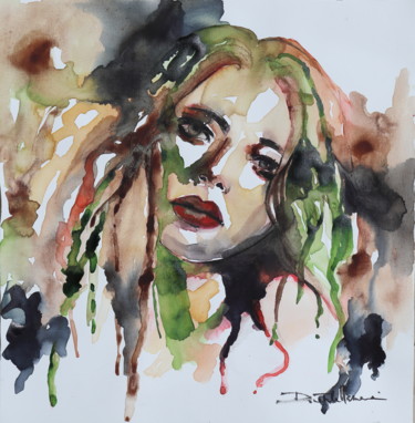 Painting titled "its a kind of mess" by Donatella Marraoni, Original Artwork, Watercolor