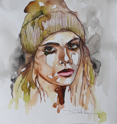 Painting titled "It's never the same" by Donatella Marraoni, Original Artwork, Watercolor