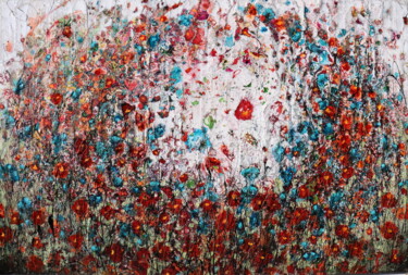 Malerei mit dem Titel "Poppies and friends…" von Donatella Marraoni, Original-Kunstwerk, Öl