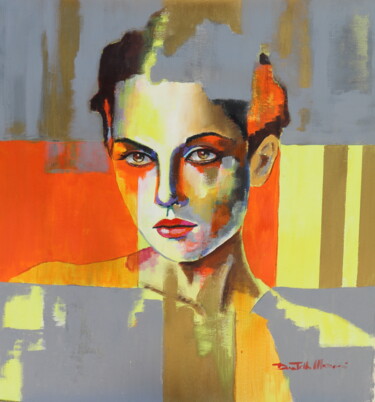Картина под названием "Stripes" - Donatella Marraoni, Подлинное произведение искусства, Масло