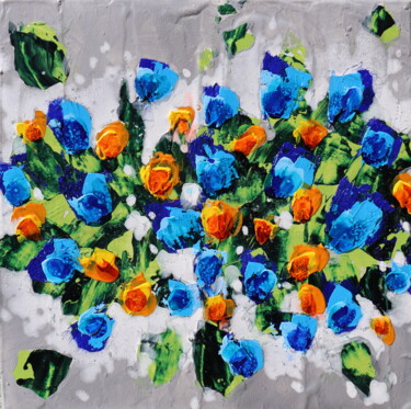 Pintura intitulada "primavera." por Donatella Marraoni, Obras de arte originais, Óleo