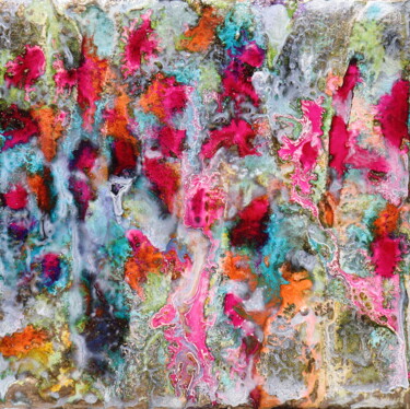 Картина под названием "Garden in love II" - Donatella Marraoni, Подлинное произведение искусства, Масло