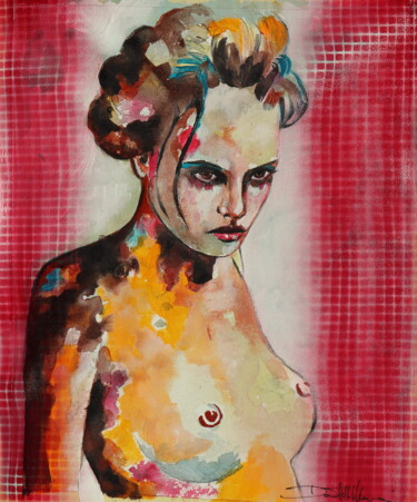 Картина под названием "squares" - Donatella Marraoni, Подлинное произведение искусства, Акрил