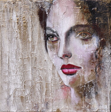 Painting titled "waiting for" by Donatella Marraoni, Original Artwork, Oil