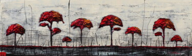 Painting titled "lovely trees" by Donatella Marraoni, Original Artwork, Oil