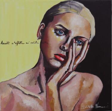 Malerei mit dem Titel "amarti m'affatica" von Donatella Marraoni, Original-Kunstwerk, Öl
