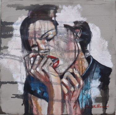 Картина под названием "No way" - Donatella Marraoni, Подлинное произведение искусства, Масло