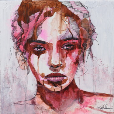 Картина под названием "strawberry" - Donatella Marraoni, Подлинное произведение искусства, Масло