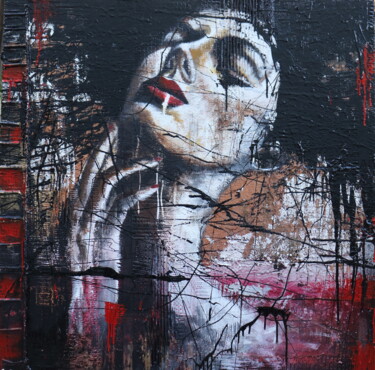 Картина под названием "never again..." - Donatella Marraoni, Подлинное произведение искусства, Масло