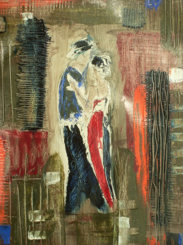 Pittura intitolato "Don't stop" da Donatella Marraoni, Opera d'arte originale, Olio
