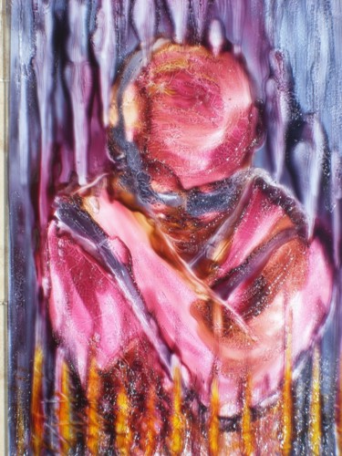 Pittura intitolato "anger" da Donatella Marraoni, Opera d'arte originale, Altro