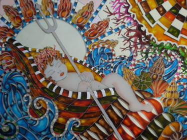 Картина под названием "Nettuno" - Donatella Marraoni, Подлинное произведение искусства, Другой