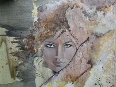 Painting titled "sand" by Donatella Marraoni, Original Artwork, Oil