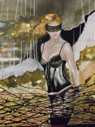 Pittura intitolato "Web" da Donatella Marraoni, Opera d'arte originale, Smalto