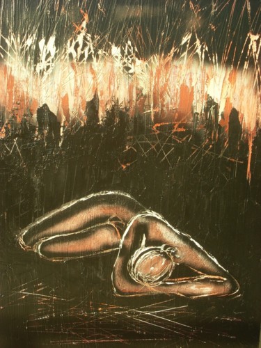 Painting titled "I want to be free" by Donatella Marraoni, Original Artwork, Acrylic