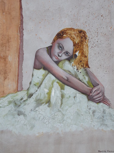 Painting titled "Alysia" by Donatella Marraoni, Original Artwork, Oil