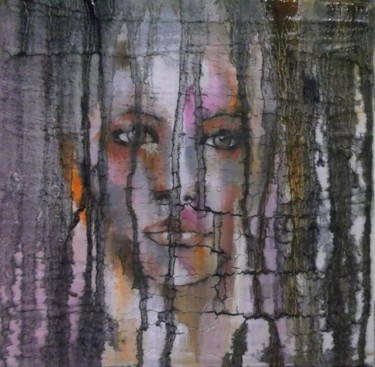 Pittura intitolato "In the rain" da Donatella Marraoni, Opera d'arte originale, Olio