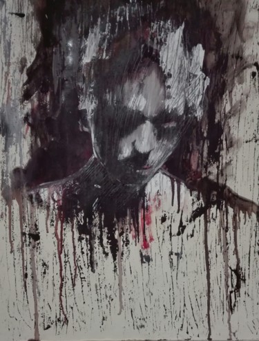 Schilderij getiteld "Pain" door Donatella Marraoni, Origineel Kunstwerk