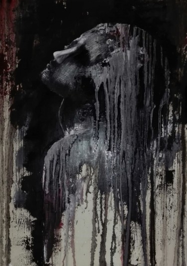 Painting titled "Anxiety" by Donatella Marraoni, Original Artwork