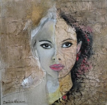 Pittura intitolato "Desert" da Donatella Marraoni, Opera d'arte originale, Olio