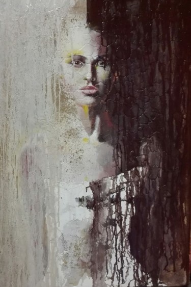 Schilderij getiteld "Lost...without you" door Donatella Marraoni, Origineel Kunstwerk, Olie