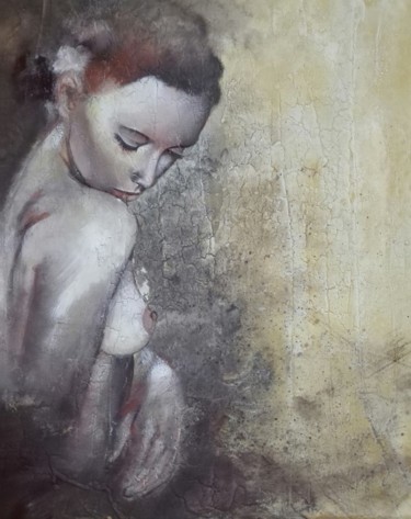 Pittura intitolato "Shy" da Donatella Marraoni, Opera d'arte originale, Olio